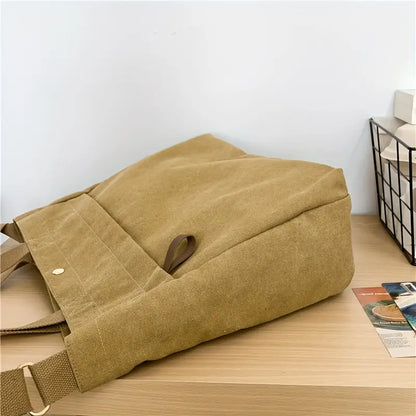 Canvas Retro Tote/Shoulder Bag for Men and Women