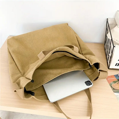 Canvas Retro Tote/Shoulder Bag for Men and Women