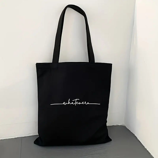 Stylish Men's Cotton Tote Bag with Letter Print